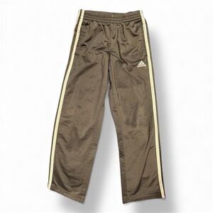 VGUC Adidas Kids Joggers in Gray with White Stripes (Size 7)